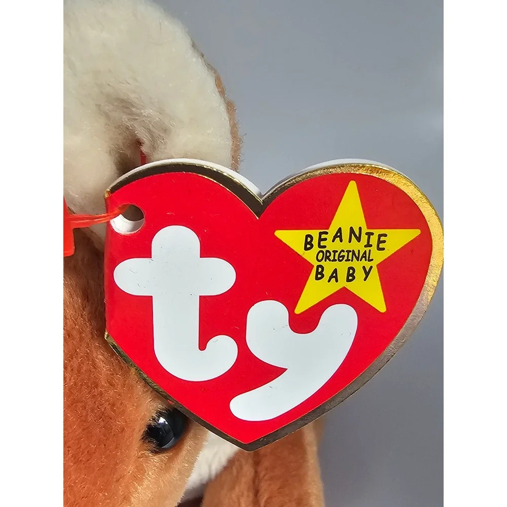 Ty Beanie Baby Pouch the Kangaroo 1996 Vintage Plush with Joey and Tags